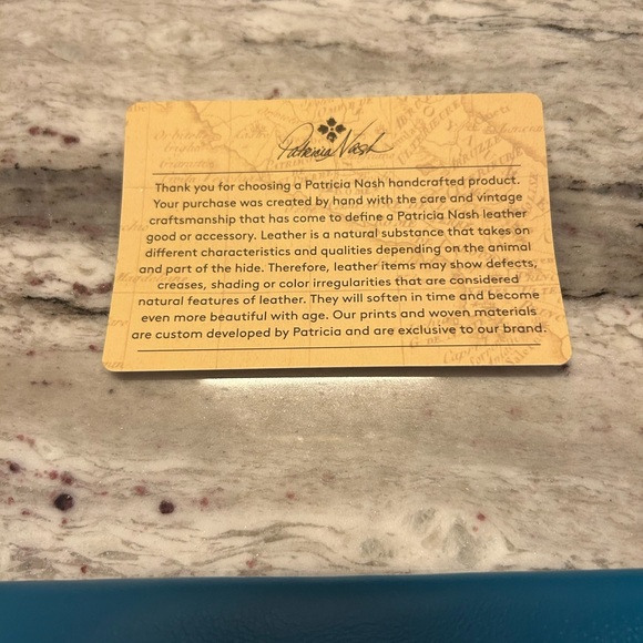 Patricia Nash Leather Convertible Crossbody/Belt Bag Blue - Picture 5 of 9